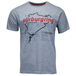 Tričko Nürburgring Racetrack šedé