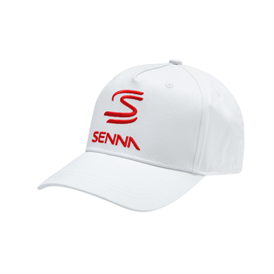 Šiltovka Ayrton Senna biela